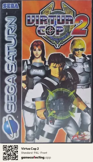 Virtua Cop 2 Sega Saturn, PAL box front