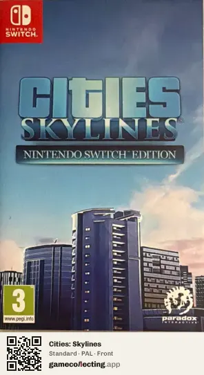 Cities: Skylines Nintendo Switch, PAL box front