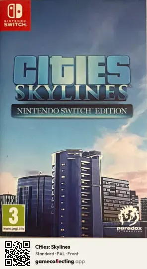 Cities: Skylines Nintendo Switch, PAL box front