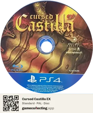 Cursed Castilla EX PlayStation 4, PAL disc
