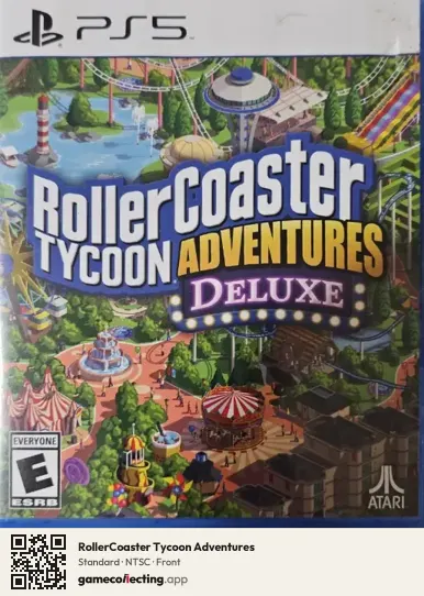 RollerCoaster Tycoon Adventures PlayStation 5, NTSC box front