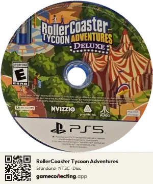 RollerCoaster Tycoon Adventures PlayStation 5, NTSC disc