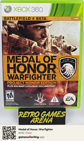 Medal of Honor: Warfighter Xbox 360, NTSC box front