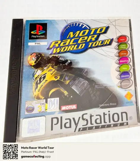 Moto Racer World Tour PlayStation, Italy box front