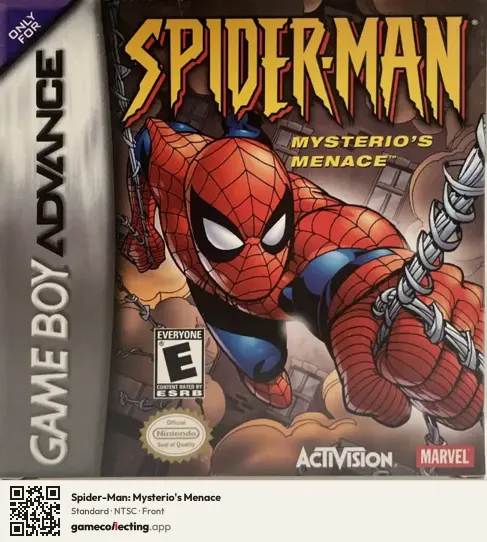 Spider-Man: Mysterio's Menace Game Boy Advance, NTSC box front
