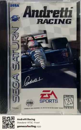 Andretti Racing Sega Saturn, NTSC box front