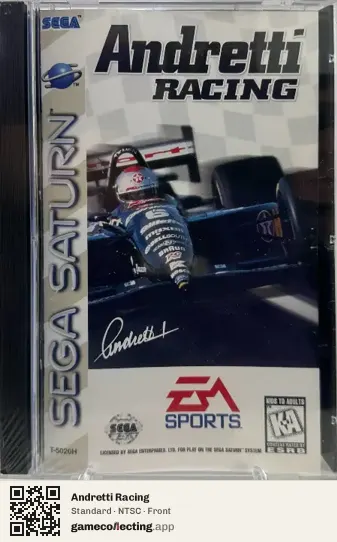 Andretti Racing Sega Saturn, NTSC box front