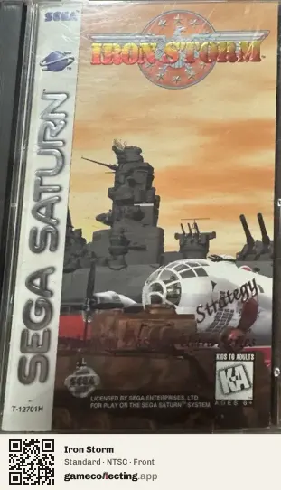 Iron Storm Sega Saturn, NTSC box front