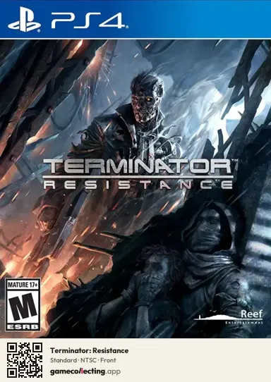 Terminator: Resistance PlayStation 4, NTSC box front