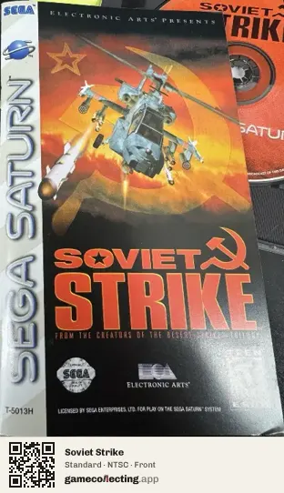 Soviet Strike Sega Saturn, NTSC box front