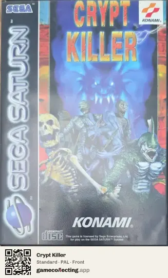 Crypt Killer Sega Saturn, PAL box front