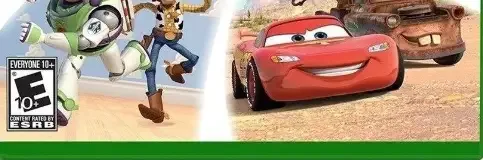 Rush: A Disney Pixar Adventure, the ESRB box on its front