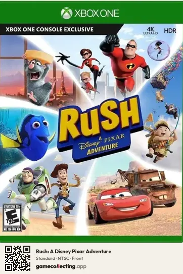 Rush: A Disney Pixar Adventure Xbox One, NTSC box front
