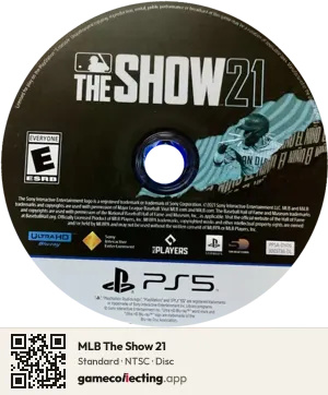 MLB The Show 21 PlayStation 5, NTSC disc