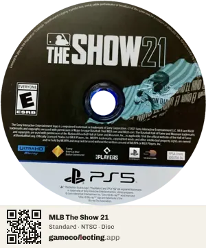 MLB The Show 21 PlayStation 5, NTSC disc