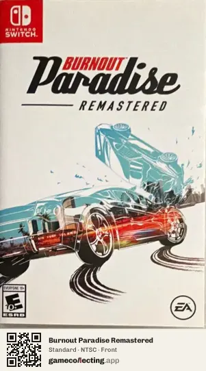 Burnout Paradise Remastered Nintendo Switch, NTSC box front