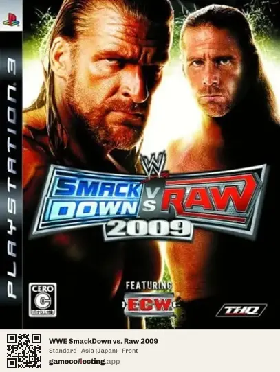 WWE SmackDown vs. Raw 2009 PlayStation 3, Asia box front