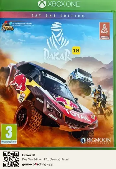 Dakar 18 Xbox One, France box front