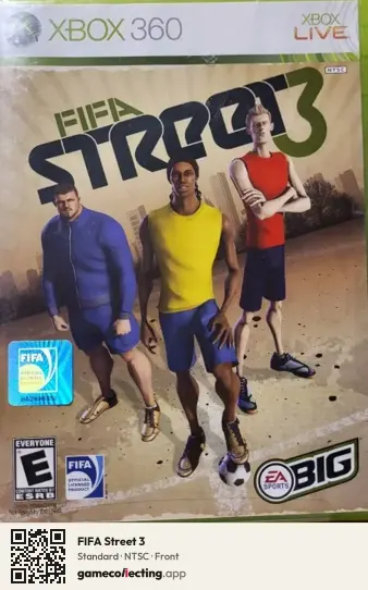 FIFA Street 3 Xbox 360, NTSC box front