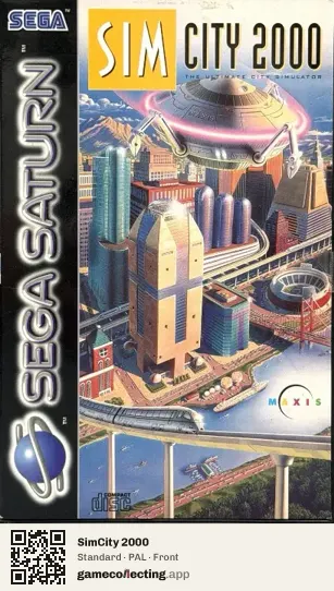 SimCity 2000 Sega Saturn, PAL box front