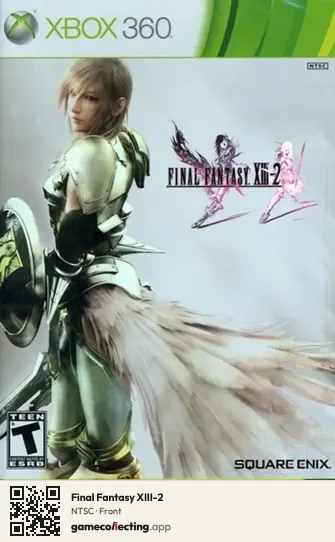 Final Fantasy XIII-2 Xbox 360, NTSC box front