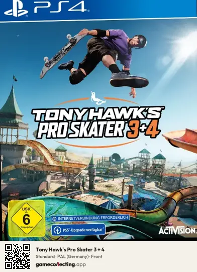 Tony Hawk's Pro Skater 3 + 4 PlayStation 4, Germany box front