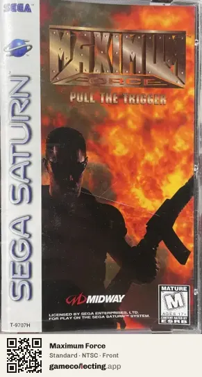Maximum Force Sega Saturn, NTSC box front