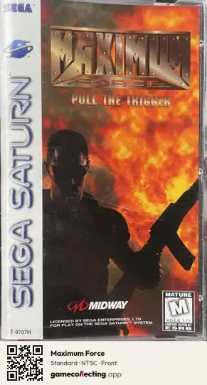 Maximum Force Sega Saturn, NTSC box front