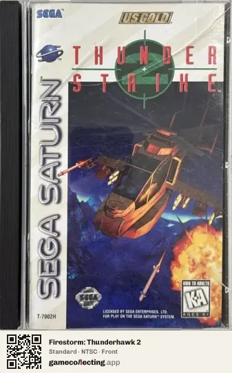 Firestorm: Thunderhawk 2 Sega Saturn, NTSC box front