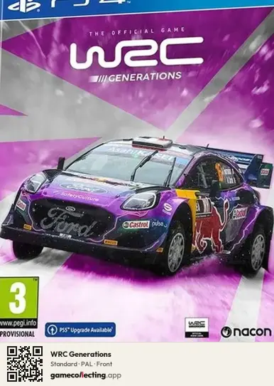 WRC Generations PlayStation 4, PAL box front