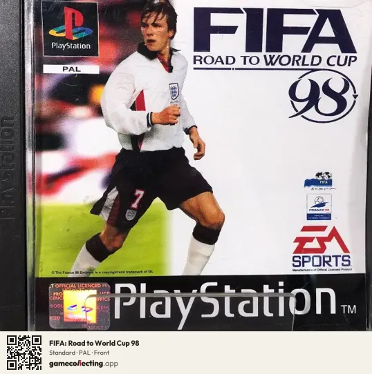 FIFA: Road to World Cup 98 PlayStation, PAL box front