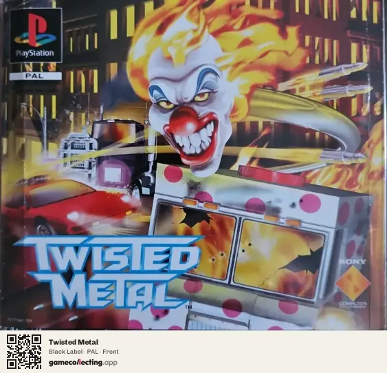 Twisted Metal PlayStation, PAL box front