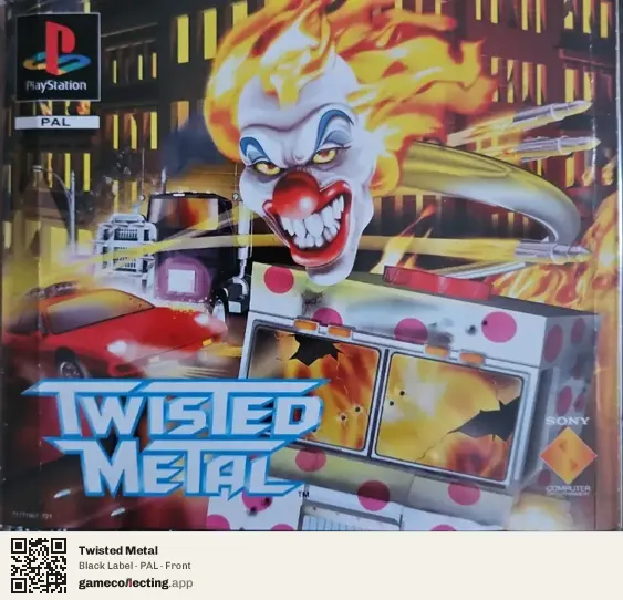 Twisted Metal PlayStation, PAL box front