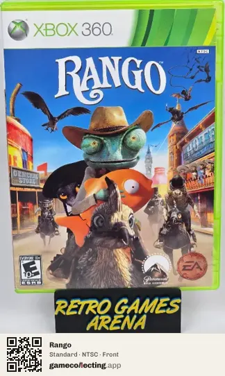 Rango Xbox 360, NTSC box front
