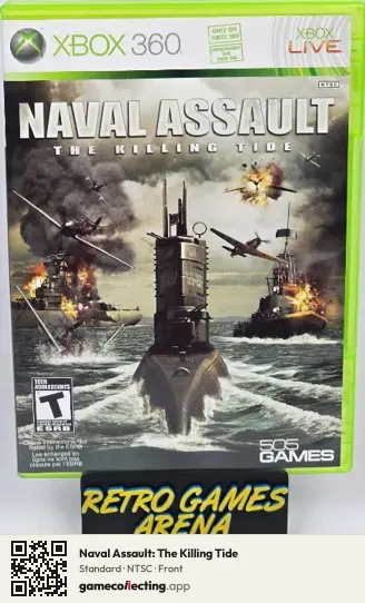 Naval Assault: The Killing Tide Xbox 360, NTSC box front