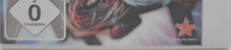 Beyblade: Evolution, the USK square on its front