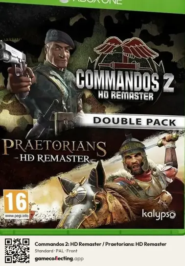 Commandos 2: HD Remaster / Praetorians: HD Remaster Xbox One, PAL box front