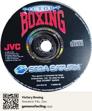 Victory Boxing Sega Saturn, PAL disc