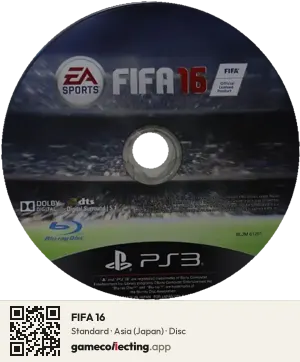 FIFA 16 PlayStation 3, Asia disc