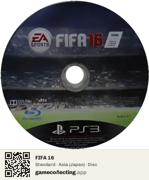 FIFA 16 PlayStation 3, Asia disc
