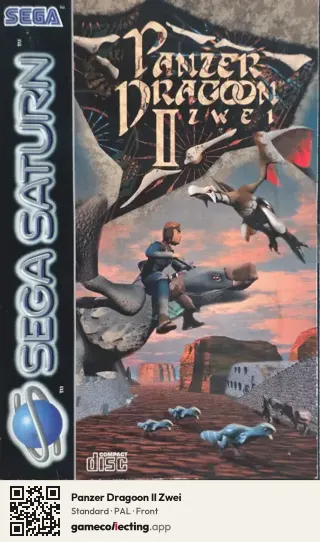 Panzer Dragoon II Zwei Sega Saturn, PAL box front