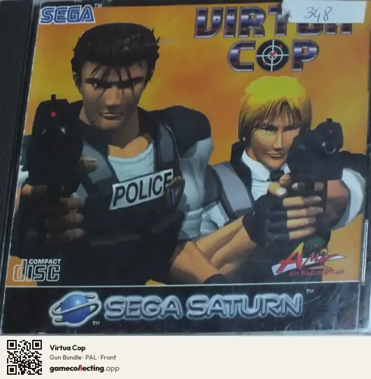 Virtua Cop Sega Saturn, PAL box front