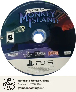 Return to Monkey Island PlayStation 5, NTSC disc