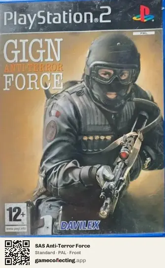 SAS Anti-Terror Force PlayStation 2, PAL box front
