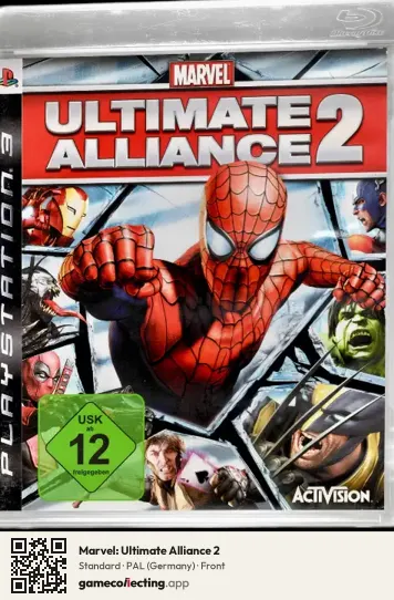 Marvel: Ultimate Alliance 2 PlayStation 3, Germany box front
