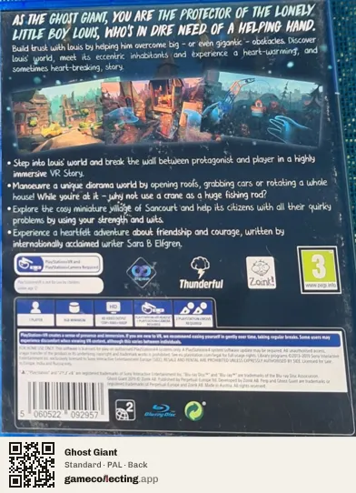 Ghost Giant PlayStation 4, PAL box back