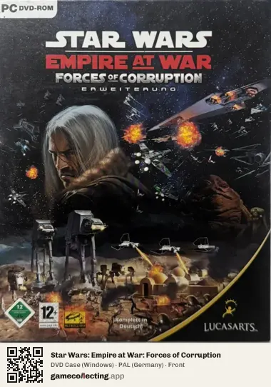 Star Wars: Empire at War: Forces of Corruption Computer, Germany box front