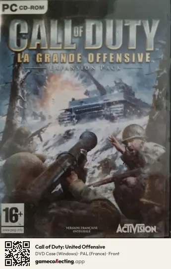 Call of Duty: United Offensive Computer, France box front