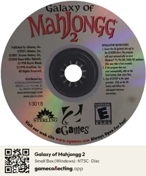 Galaxy of Mahjongg 2 Computer, NTSC disc