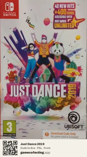 Just Dance 2019 Nintendo Switch, PAL box front